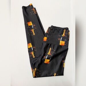 Goldsheep Champagne Print Leggings - S